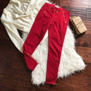 Micheal Kors skinny jeans with ankle zips
